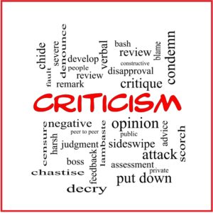 how to handle criticism