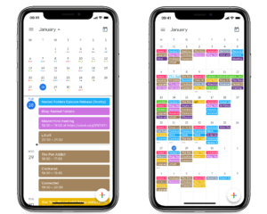 Calendar on iphone