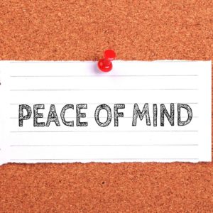 achieve peace of mind