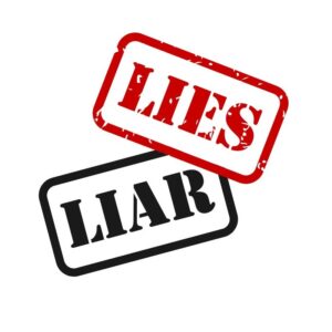 repeated lying